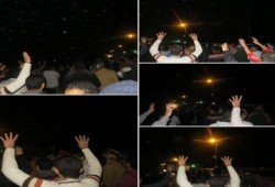 الغربية: مسيرة ليلية لشباب ضد الانقلاب بمركز السنطة