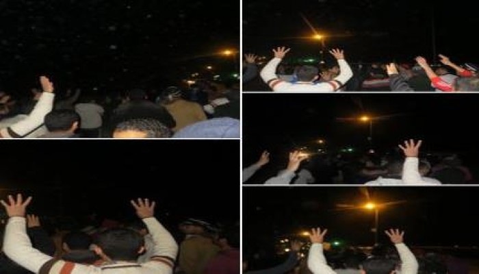 الغربية: مسيرة ليلية لشباب ضد الانقلاب بمركز السنطة