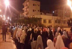 مسيرتان ليليتان حاشدتان بالسادات تهتفان بإسقاط الانقلاب