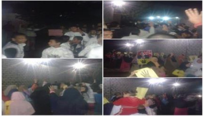 الغربية: مسيرة ليلية بقطور تنديدا بحكم العسكر واستعدادا لـ 25 يناير