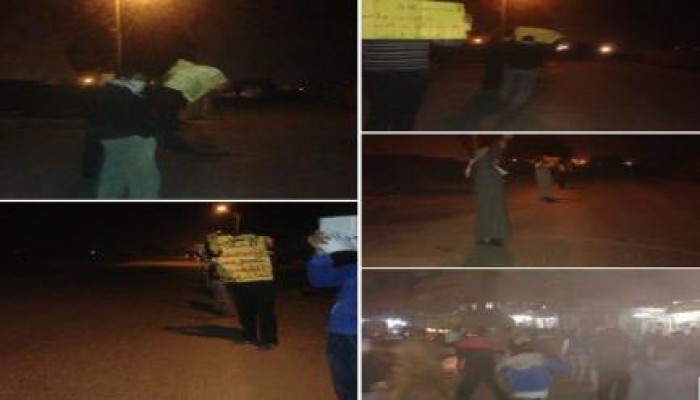 البحيرة: سلسلتين بشريتين لثوار أبو حمص تدعوان للمشاركة بانتفاضة 25 يناير