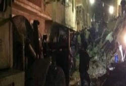 نحس الانقلاب: إنهيار منزل مكون من 6 أدوار بالدقهلية