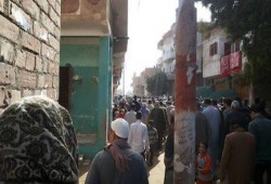 جنازة مهيبه للشهيد " راغب القهوقي ” شهيد رصاص الانقلاب خلال حملة اعتقالات بالبحيرة