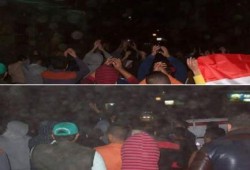 فاعلية مفأجاة في مدينة كفر الشيخ عشية ٢٥ يناير