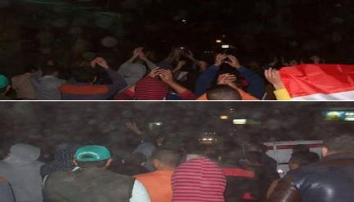 فاعلية مفأجاة في مدينة كفر الشيخ عشية ٢٥ يناير