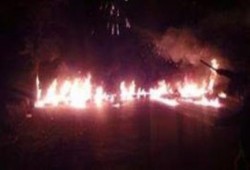 قطع الطريق الزراعي بين ‫‏حوش عيسى‬ و ‏أبو المطامير