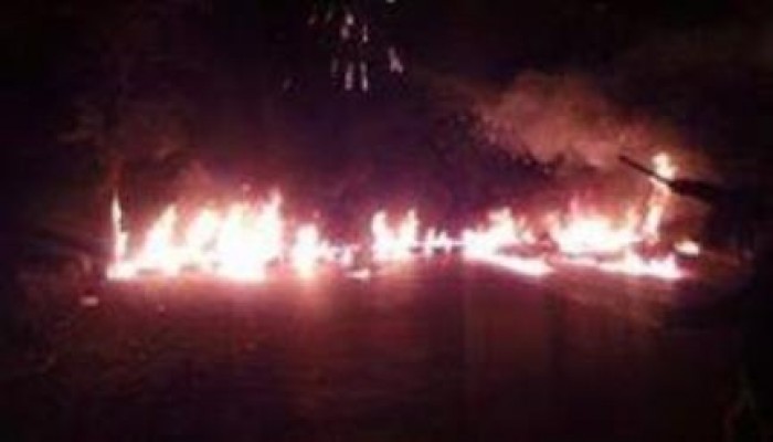 قطع الطريق الزراعي بين ‫‏حوش عيسى‬ و ‏أبو المطامير