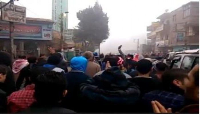 مسيرة حاشدة بأبو كبير الشرقية في بداية فعاليات انتفاضة  (25 يناير)