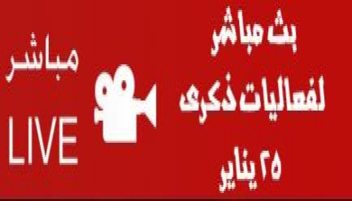 بث مباشر لفعاليات 25 يناير