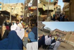 "25يناير " مسيره لحركة نساء ضد الانقلاب بأنشاص الرمل