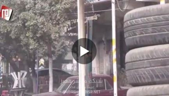 بالفيديو ...تصدى وردع قوات امن الانقلاب التى حاولت فض مسيرة حدائق حلوان