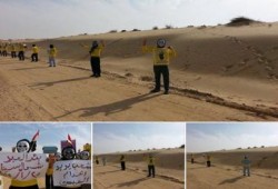 شمال سيناء: سلسلة بشرية بـ بئر العبد رافضة للانقلاب العسكرى