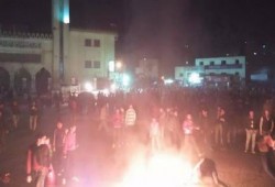 بالصور.. الثوار يسيطرون على ميدان المطرية بعد فرار قوات أمن الانقلاب