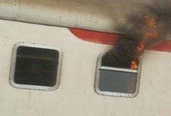 صحة الانقلاب بالمنوفية إصابة 16 حالة باختناق فى حريق قطارا طنطا