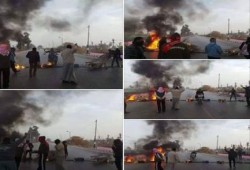 حركة المقاومة الشعبية  بأسيوط تقطع طريق أسيوط