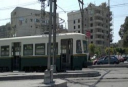 مجهولون يشعلون النار في «ترام» الإسكندرية