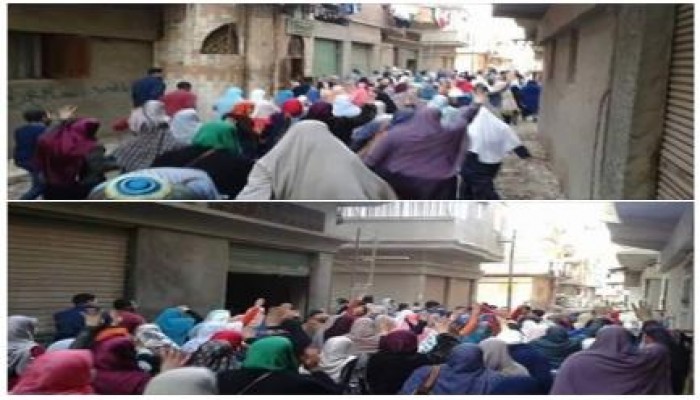 البحيرة : ثوار كفر الدوار يواصلون الانتفاضة لليوم الثانى بمسيرة حاشدة