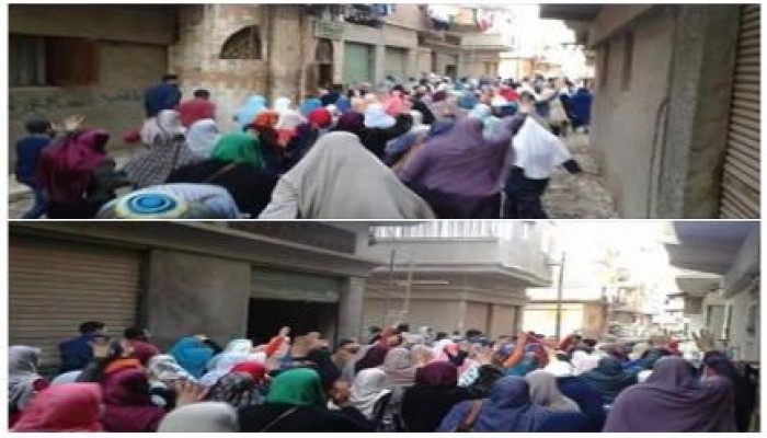 البحيرة : ثوار كفر الدوار يواصلون الانتفاضة لليوم الثانى بمسيرة حاشدة