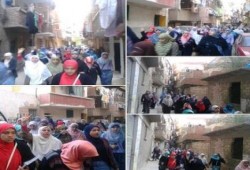 نساء ضد الانقلاب تنظم مسيرة وسلسلة بشرية بالاسكندرية