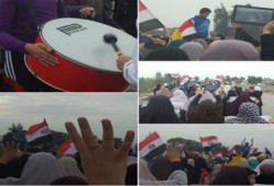 الشرقية: مسيرات حاشدة وسلاسل بشرية على طريق كفرصقر