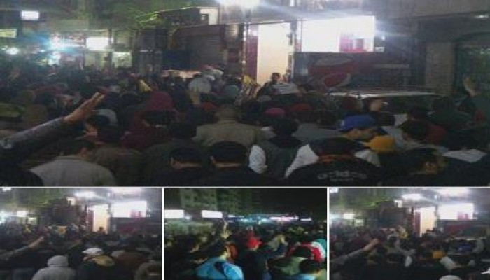 مسيرة ليلية حاشدة بالمعادى رفضا لحكم العسكر