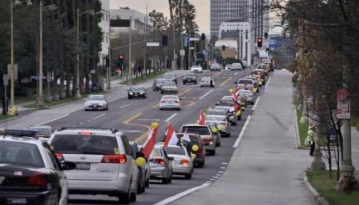 الجمعية المصرية من أجل الديمقراطية وضد الانقلاب تنظم مسيرة بلوس أنجلوس (صور)