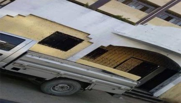 أمن الانقلاب يعيد طلاء نقطة شرطة بالإسكندرية لإخفاء آثار حرقها بالأمس