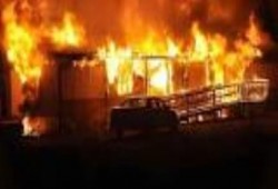 مجهولون يحرقون محطة كهرباء عرب درويش بفاقوس شرقية