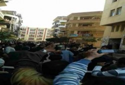 بالصور .. إغلاق محكمة دسوق بكفر الشيخ بس وجود قنبلة يجوار المحكمة