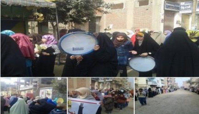 نساء مطرطارس ينتفضن ثالث أيام الموجة الثورية بمسيرة حاشدة