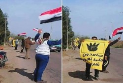 سلسلة بشرية لثوار الدلنجات تطالب برحيل العسكر