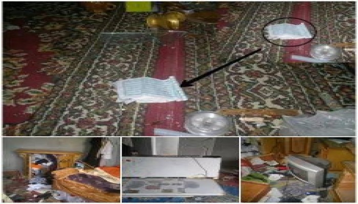 بالصور..قوات العسكر تمزق المصاحف أثناء مداهمة منازل رافضي الانقلاب بالبحيرة