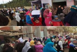 الفيوم: سلسلة بشرية لنساء العجميين للمطالبة برحيل العسكر