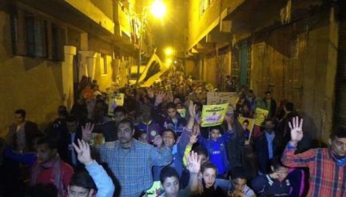 فعاليات مسائية بالمنيا تهتف بإسقاط حكم العسكر