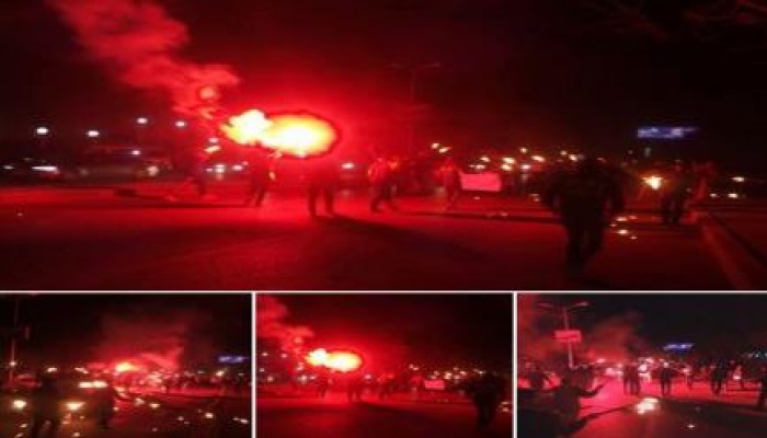 مسيرة ليلية بالمشاعل لثوار المعادى رفضا لحكم العسكر