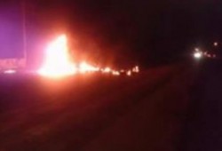 المقاومة الشعبية بالبحيرة تقطع الطريق الدولي "رشيد - الإسكندرية"