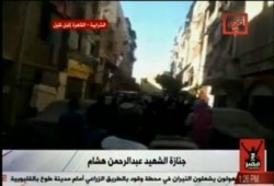 حشود كبيرة في جنازة الشهيد عبدالرحمن هشام بالشرابية