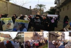 نساء ادكو يتظاهرن بأربعاء الغضب للمطالبة بالقصاص للشهيدة "سندس"