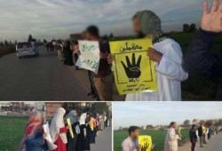 البحيرة: سلسلة بشرية لثوار أبو المطامير في "أربعاء الغضب"