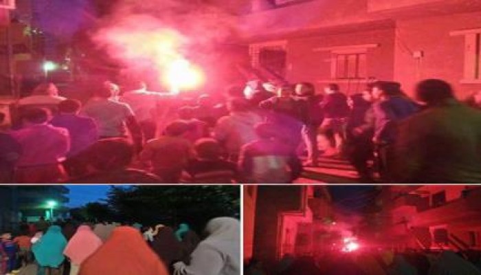 الدقهلية: مظاهرة حاشدة بـ "قرية الحواوشة" فى ذكرى جمعة الغضب