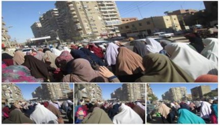 تظاهرة بمدينة بني سويف تحي الذكري الرابعة لمجزرة قسم شرطة ببا