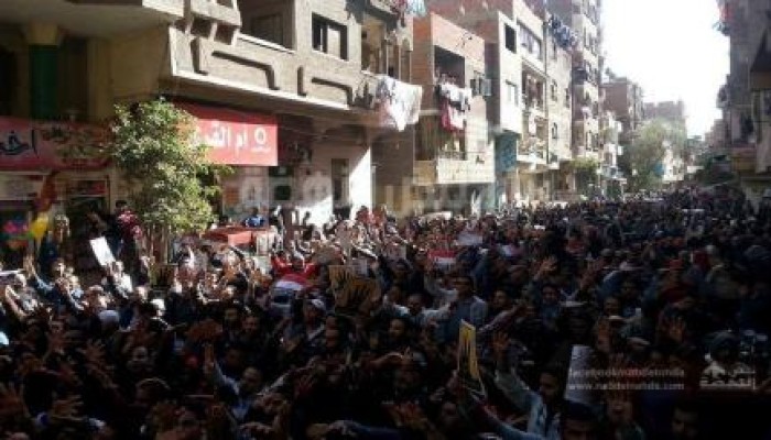 منطقة فيصل تنتفض عن بكرة أبيها في الشوارع ضد السيسي وعصابة الانقلاب (صور)
