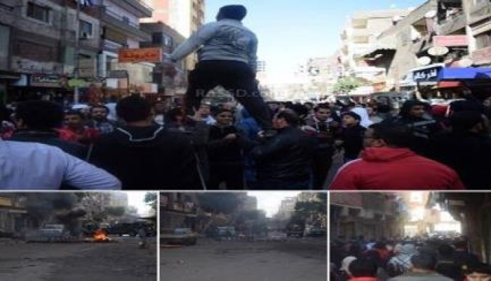 جمعة الإصرار والتحدي : اعتداء قوات أمن الانقلاب على تظاهرة و تصدى الثوار لهم  بعين شمس