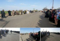 جمعة الإصرار والتحدي: سلسلة بشرية لنساء ضد الانقلاب بالحسينية شرقية