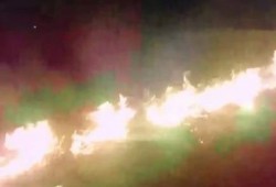 المقاومة الشعبية بكفر الشيخ تقطع طريق الاسكندرية - بورسعيد