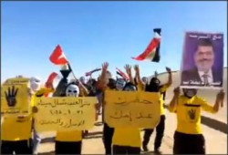 ثوار بئر العبد يتحدون مليشيات الانقلاب بوقفة ثورية