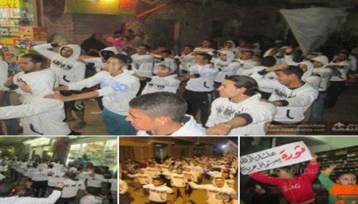 الجيزة: مسيرة ليلية لثوار المنصورية رفضا لحكم العسكر