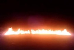 حركة المقاومة الشعبية بكفر الشيخ تقطع طريق قلين - كفر الشيخ