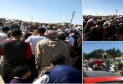 الآلاف من أهالي أبو المطامير يشاركون بجنازة الشهيدين "عمر رغلول ورائد سعد"