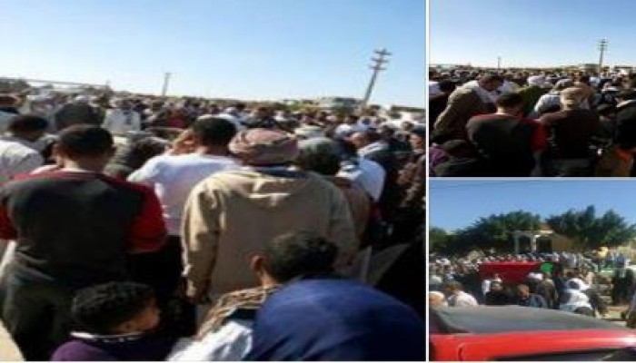 الآلاف من أهالي أبو المطامير يشاركون بجنازة الشهيدين "عمر رغلول ورائد سعد"